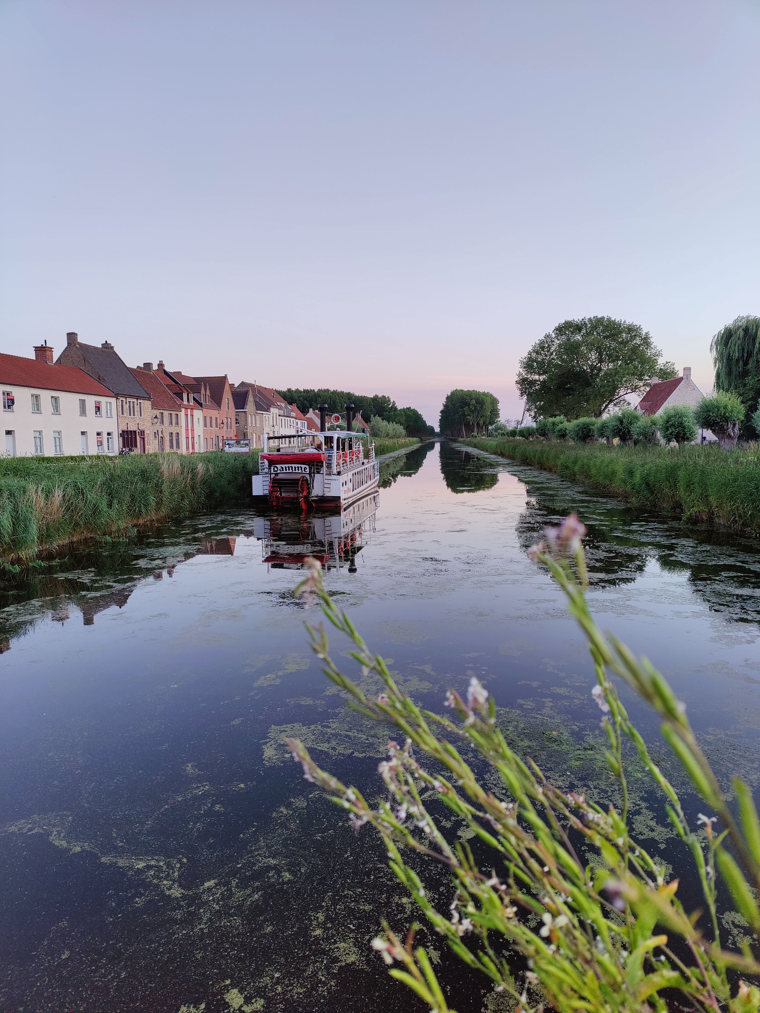 boat on canal Damme