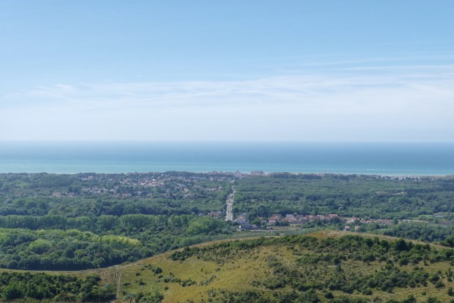 view on Opal Coast, Channel and countryside North of France